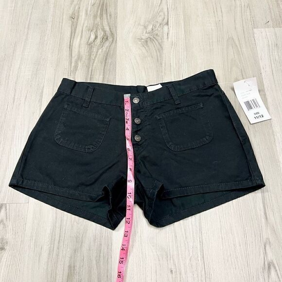NWT vintage deadstock Y2k Jordache Black Button up Short Size 11/12 - Picture 4 of 14
